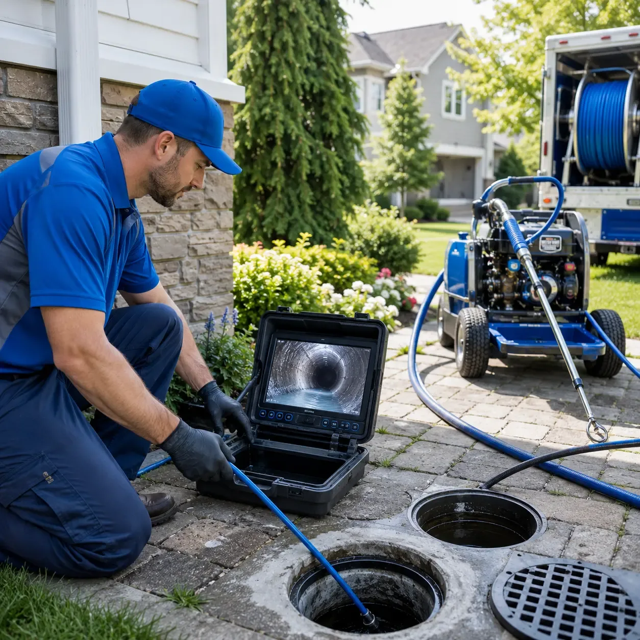 Outdoor drain cleaning professionals serving Slate Run, PA